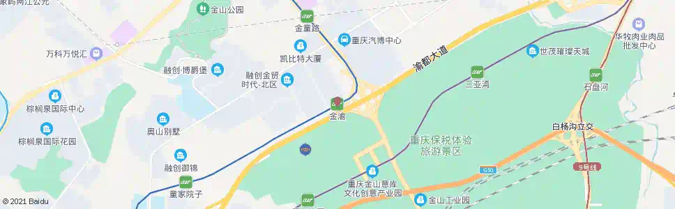 重庆金渝站_公交站地图_重庆公交_妙搜公交查询2025