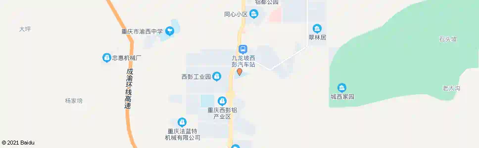 重庆西彭园区实验小学_公交站地图_重庆公交_妙搜公交查询2025