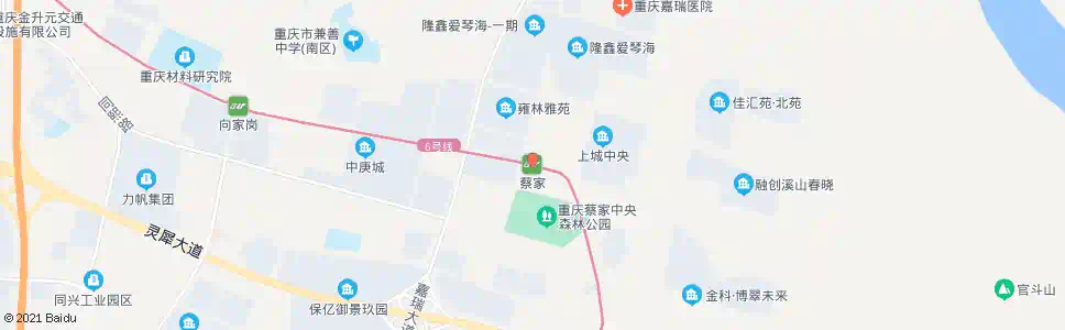 重庆蔡家岗_公交站地图_重庆公交_妙搜公交查询2025
