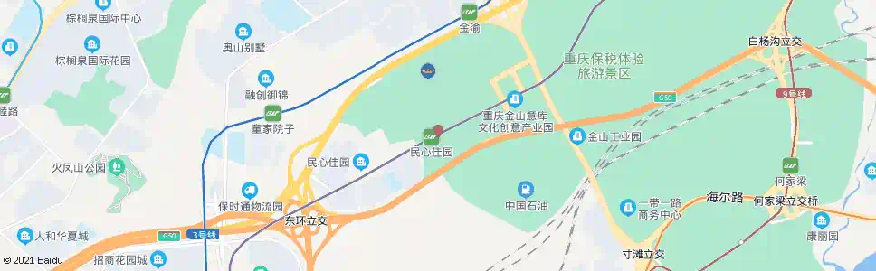 重庆加工区二路_公交站地图_重庆公交_妙搜公交查询2025