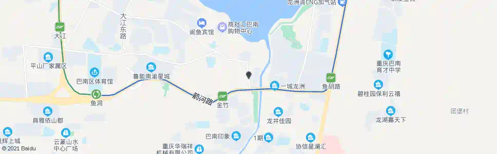 重庆鱼洞江洲路_公交站地图_重庆公交_妙搜公交查询2025