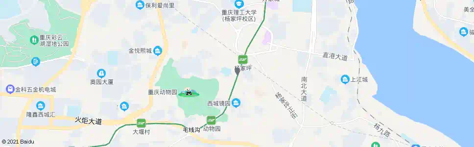 重庆杨家坪(西郊)_公交站地图_重庆公交_妙搜公交查询2025