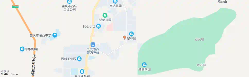 重庆西彭镇政府_公交站地图_重庆公交_妙搜公交查询2025
