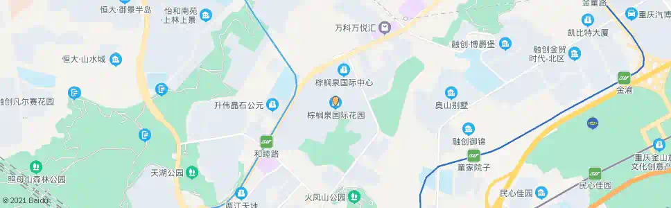 重庆棕榈泉(西门)_公交站地图_重庆公交_妙搜公交查询2025
