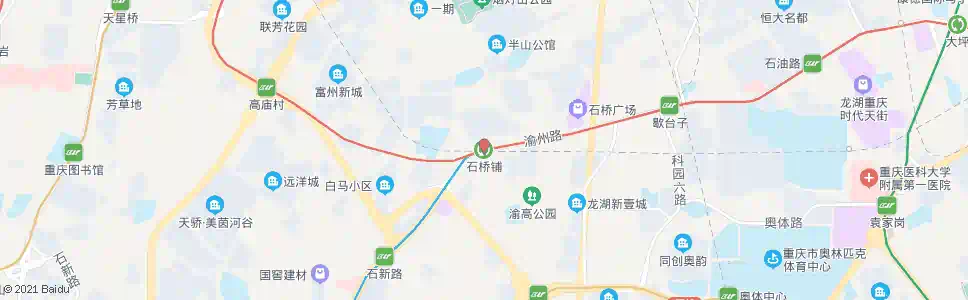 重庆轨道石桥铺站_公交站地图_重庆公交_妙搜公交查询2025