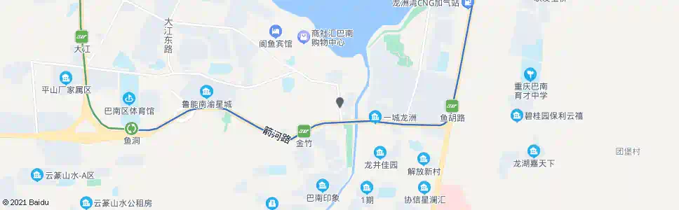重庆鱼洞江洲路(公交3公司)_公交站地图_重庆公交_妙搜公交查询2025