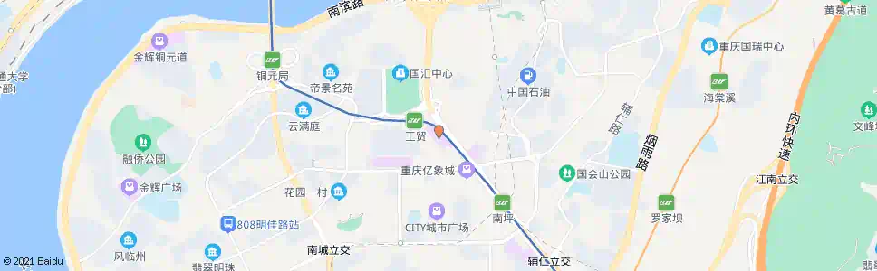 重庆工贸盛汇广场_公交站地图_重庆公交_妙搜公交查询2025