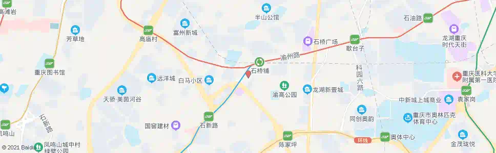 重庆石桥铺泰兴_公交站地图_重庆公交_妙搜公交查询2025
