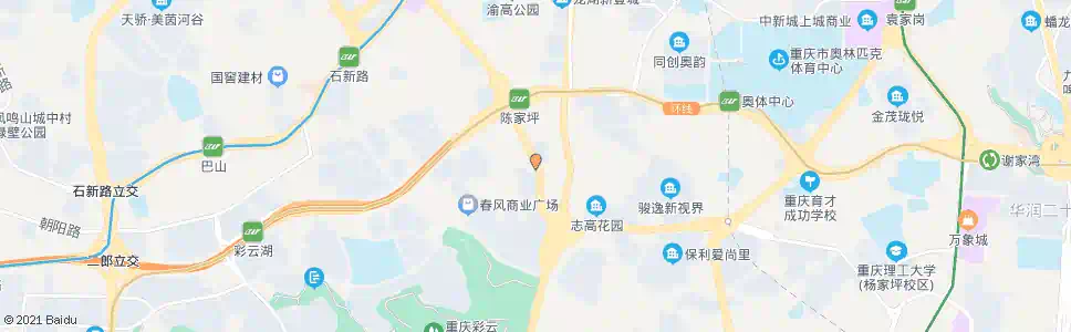 重庆五台山立交_公交站地图_重庆公交_妙搜公交查询2025