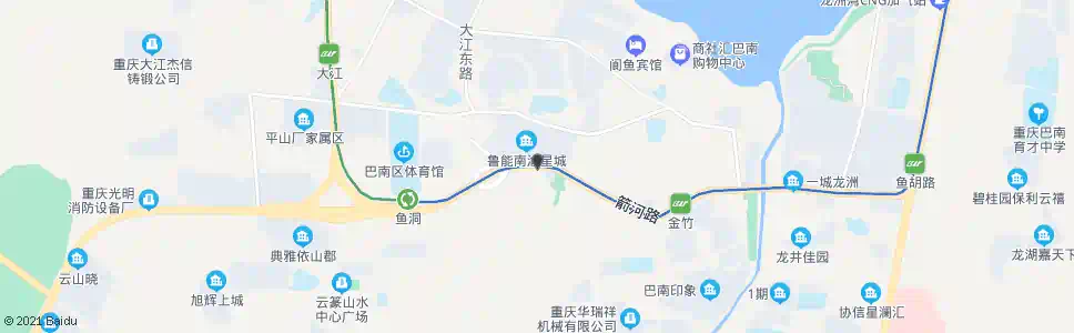 重庆渝南科技_公交站地图_重庆公交_妙搜公交查询2025