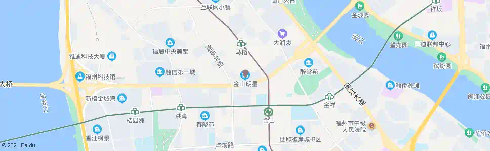 福州金山住宅区_公交站地图_福州公交_妙搜公交查询2025
