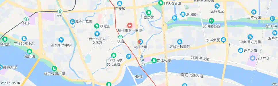 福州台江广场_公交站地图_福州公交_妙搜公交查询2025