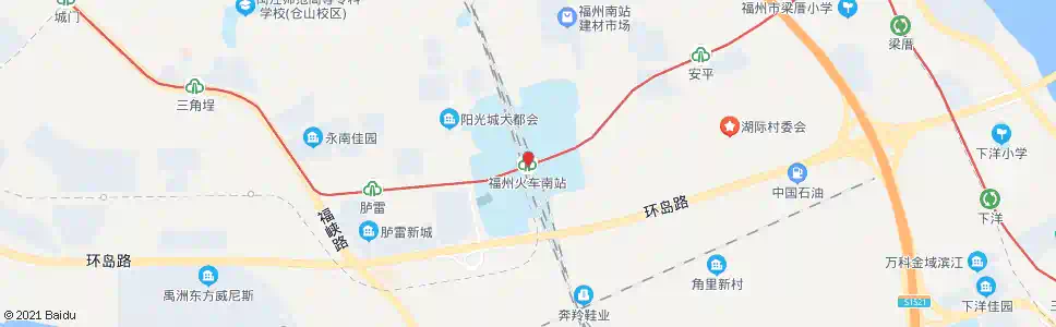 福州下道村_公交站地图_福州公交_妙搜公交查询2025