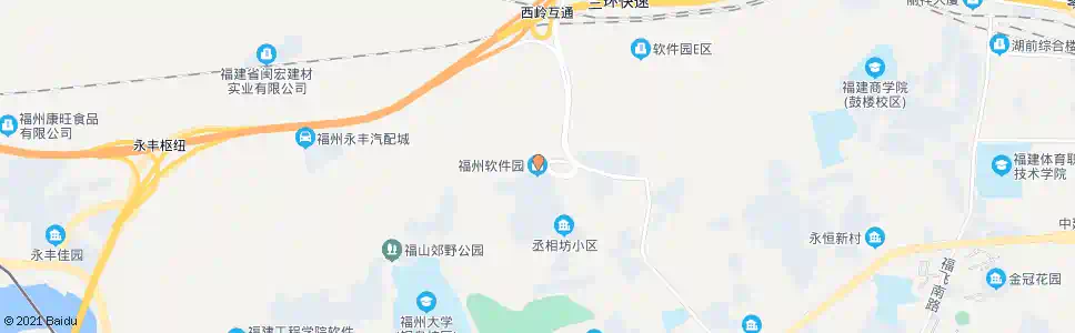 福州软件园(大门)_公交站地图_福州公交_妙搜公交查询2025