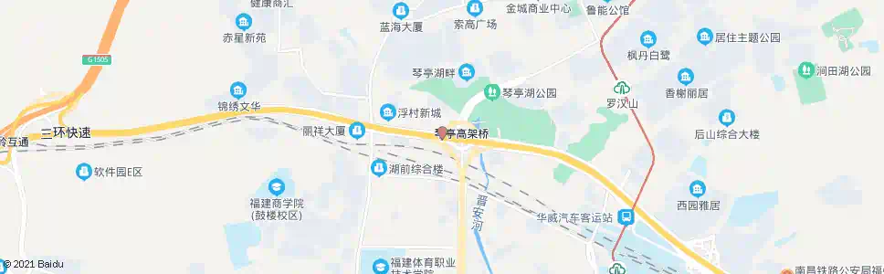 福州琴亭环岛(西)_公交站地图_福州公交_妙搜公交查询2025