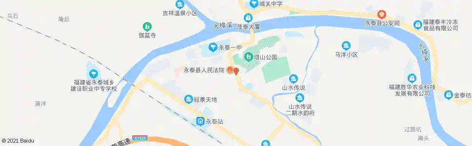 福州永泰法院_公交站地图_福州公交_妙搜公交查询2025