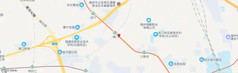 福州城门部队_公交站地图_福州公交_妙搜公交查询2025