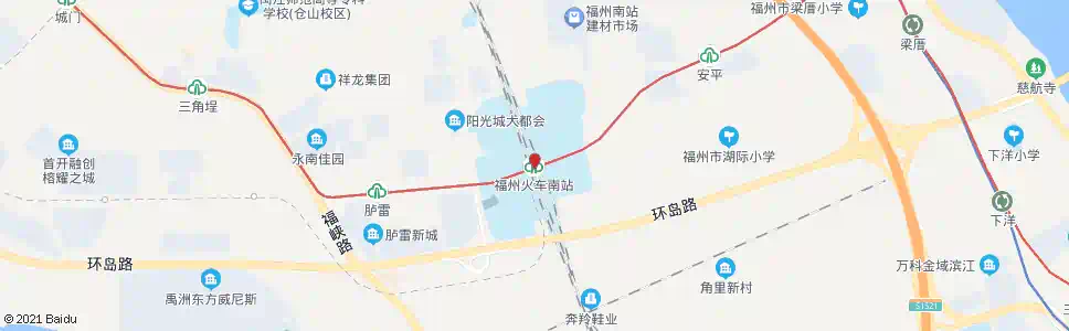 福州安里_公交站地图_福州公交_妙搜公交查询2025