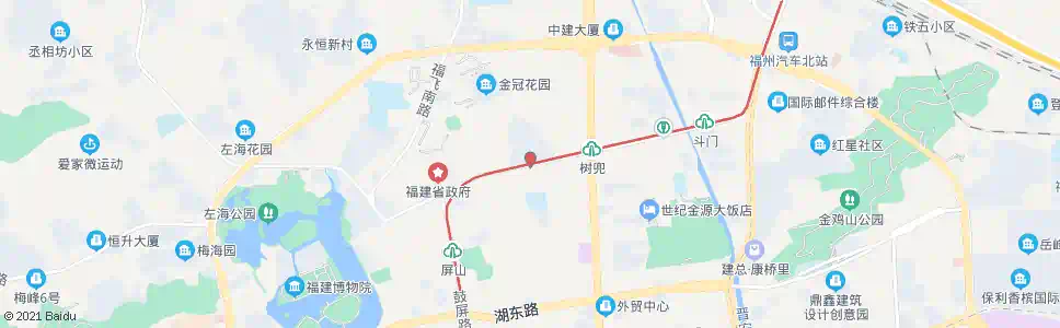 福州屏东_公交站地图_福州公交_妙搜公交查询2025