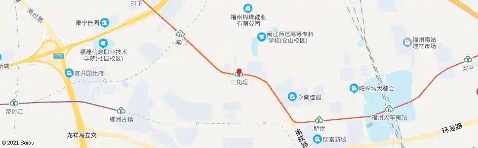 福州三角埕站_公交站地图_福州公交_妙搜公交查询2025