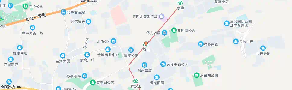 福州秀山_公交站地图_福州公交_妙搜公交查询2025