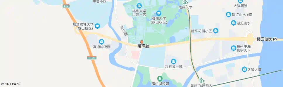 福州大学城福大新区停车场_公交站地图_福州公交_妙搜公交查询2025