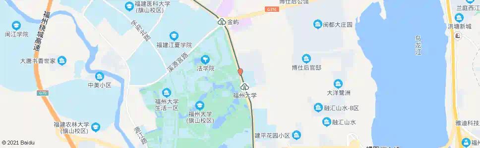 福州福大新区东门_公交站地图_福州公交_妙搜公交查询2025