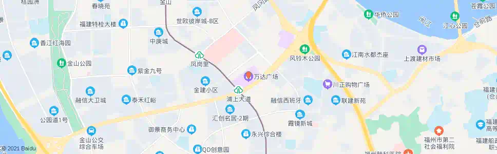 福州仓山万达广场_公交站地图_福州公交_妙搜公交查询2025