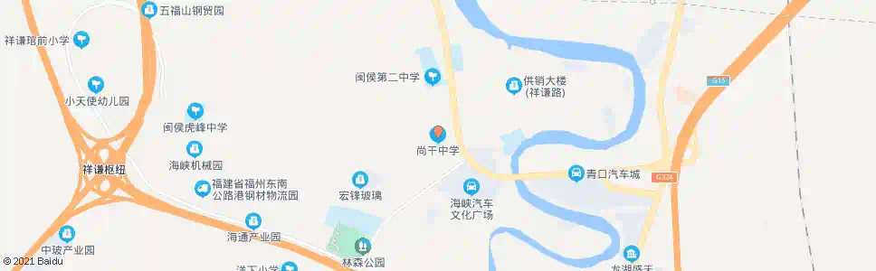 福州尚干中学_公交站地图_福州公交_妙搜公交查询2025