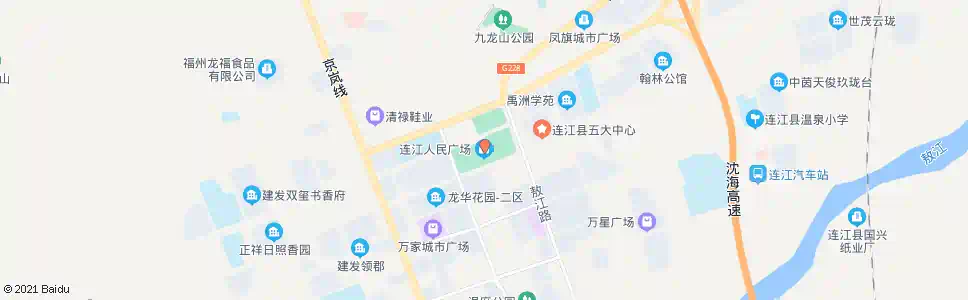 福州连江人民广场_公交站地图_福州公交_妙搜公交查询2025