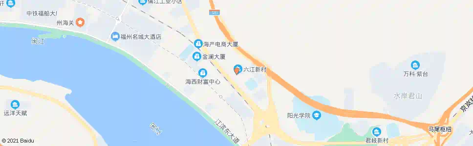 福州六江新村_公交站地图_福州公交_妙搜公交查询2025