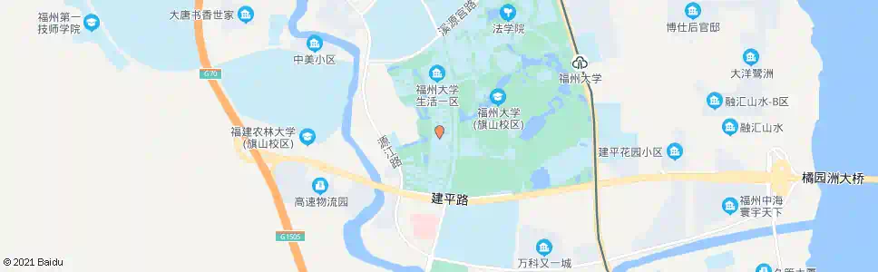 福州福大生活二区_公交站地图_福州公交_妙搜公交查询2025