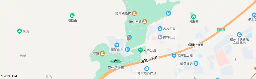 福州森林公园南门_公交站地图_福州公交_妙搜公交查询2025