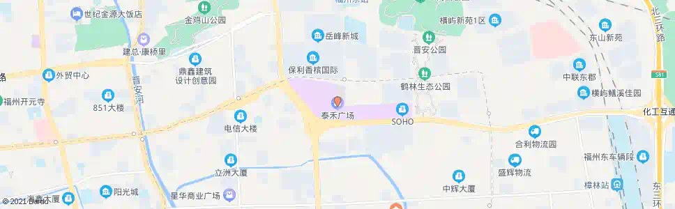 福州东二环泰禾广场_公交站地图_福州公交_妙搜公交查询2025
