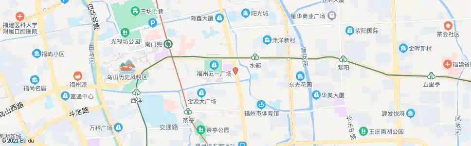 福州正大广场(五福天桥)_公交站地图_福州公交_妙搜公交查询2025