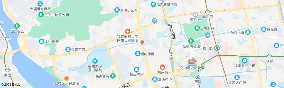 福州福屿天桥(万商俱乐部)_公交站地图_福州公交_妙搜公交查询2025