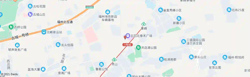 福州坂中秀峰路口_公交站地图_福州公交_妙搜公交查询2025