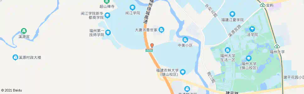 福州公交大学城西停车场_公交站地图_福州公交_妙搜公交查询2025