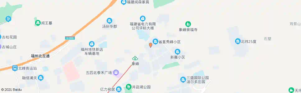 福州福峰路(北)_公交站地图_福州公交_妙搜公交查询2025