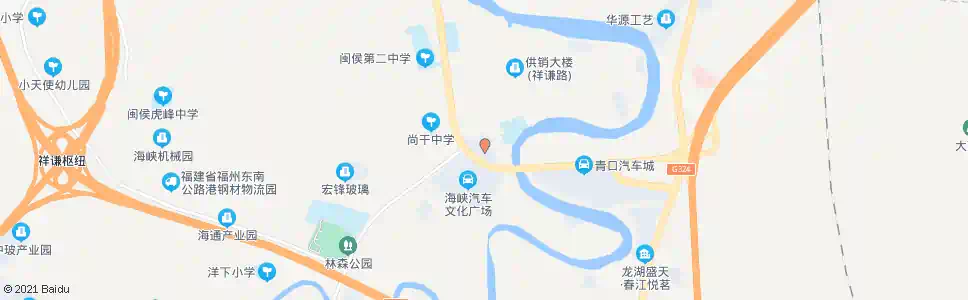 福州尚干镇政府_公交站地图_福州公交_妙搜公交查询2025