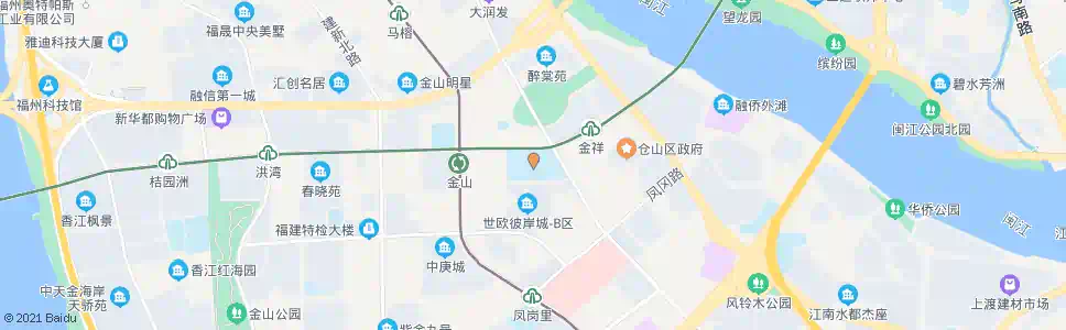 福州三中金山中学_公交站地图_福州公交_妙搜公交查询2025