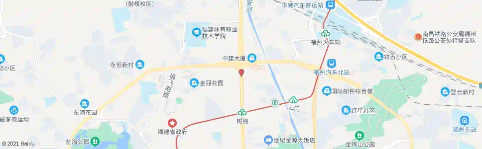 福州省老干局(省二人民医院)_公交站地图_福州公交_妙搜公交查询2025