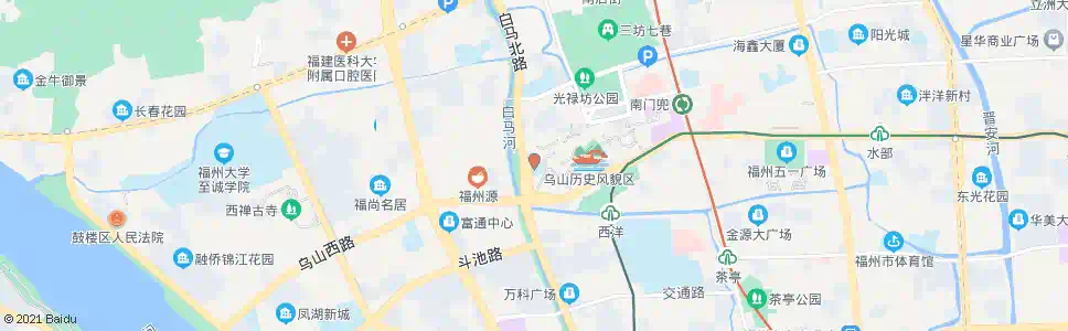 福州乌山小学_公交站地图_福州公交_妙搜公交查询2025