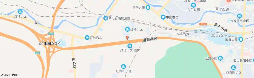 龙岩红梅小区_公交站地图_龙岩公交_妙搜公交查询2025