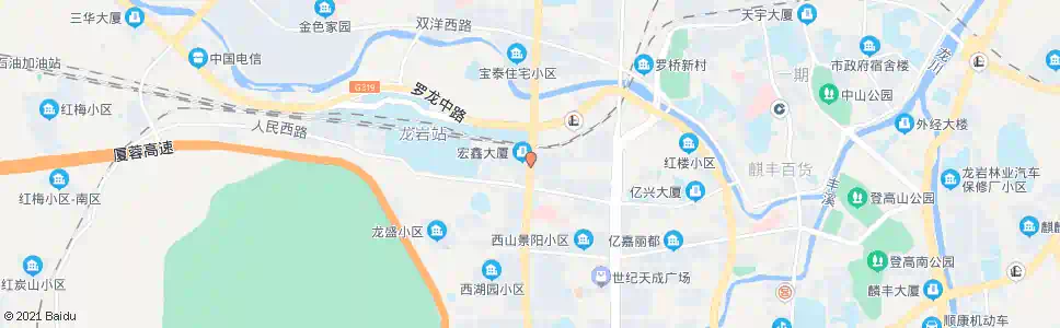 龙岩恒兴嘉苑_公交站地图_龙岩公交_妙搜公交查询2025