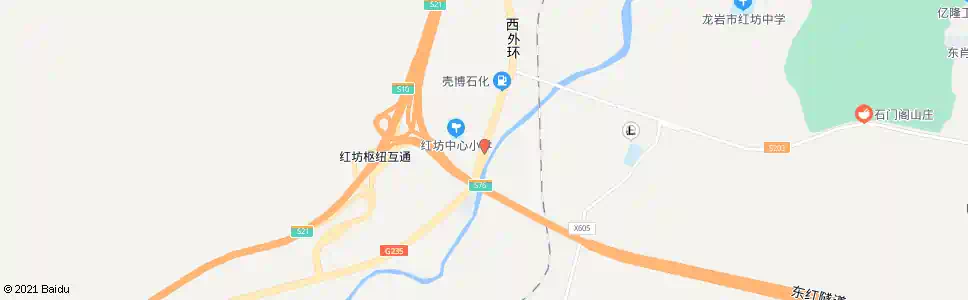 龙岩红坊中心小学_公交站地图_龙岩公交_妙搜公交查询2025