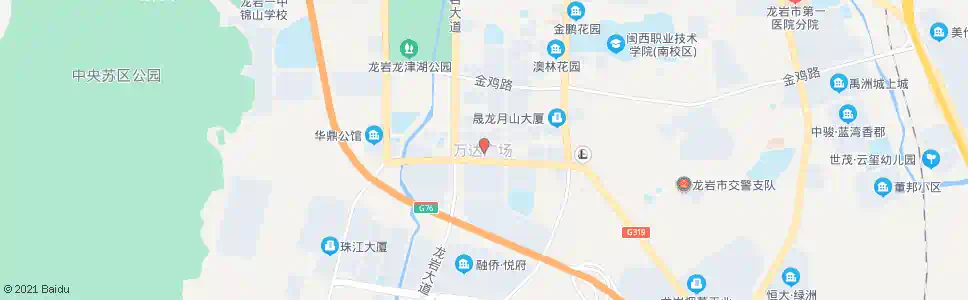 龙岩万达广场_公交站地图_龙岩公交_妙搜公交查询2025