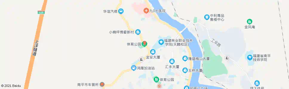 南平体育公园_公交站地图_南平公交_妙搜公交查询2025