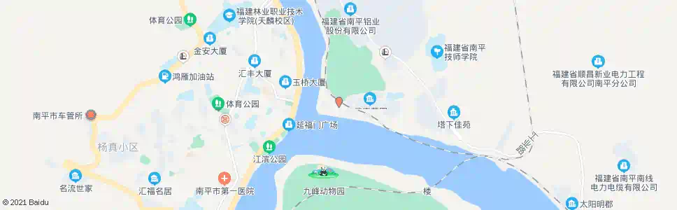 南平玉屏山公园_公交站地图_南平公交_妙搜公交查询2025