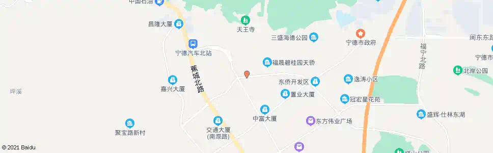 宁德东湖市场_公交站地图_宁德公交_妙搜公交查询2025